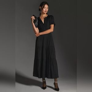 Anthropologie Somerset Maxi Dress In Black Size Medium NWT